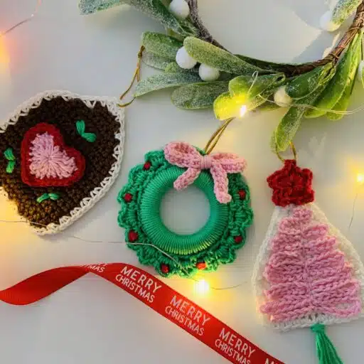 Haakpakket Kersthanger Trio