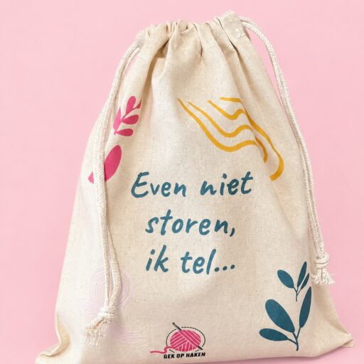 Project Bag "Niet storen, ik tel"
